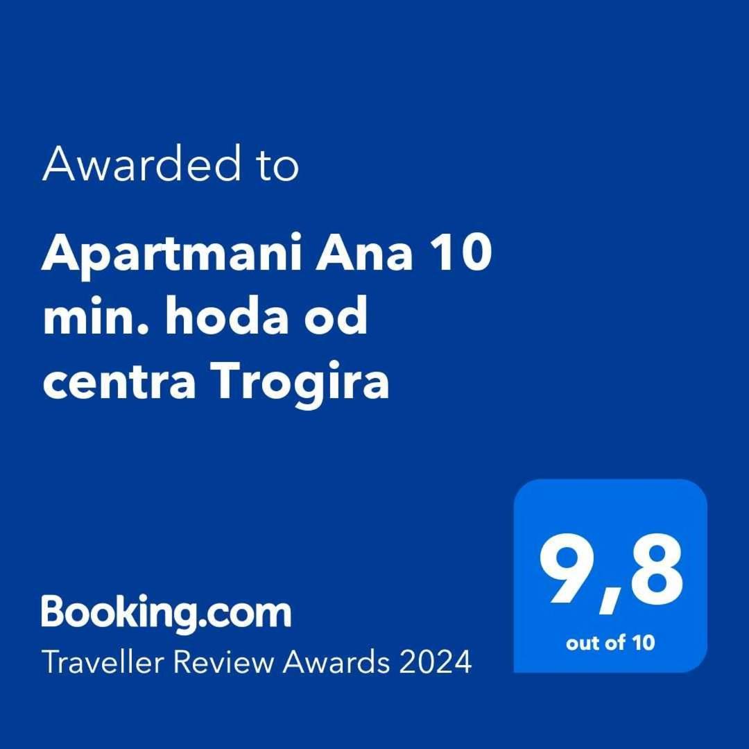 Apartmani Ana 10 Min. Hoda Od Centra Trogira Exteriör bild